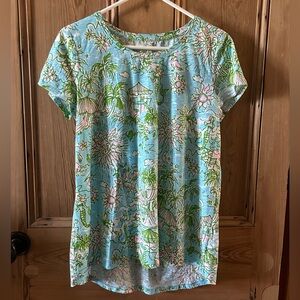 Lilly Pulitzer Etta Scoop Neck Top Medium